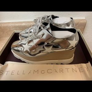 Stella McCartney Hackney White  Platform Sneakers